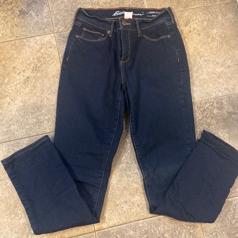 Women’s flannel lined Eddie Bauer jeans